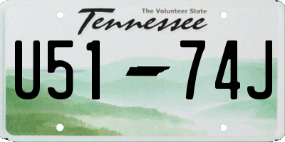 TN license plate U5174J