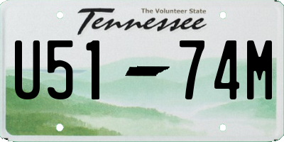 TN license plate U5174M