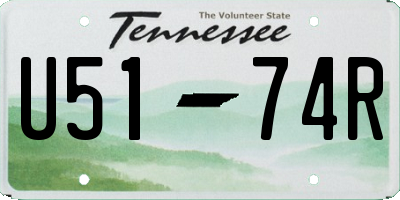 TN license plate U5174R