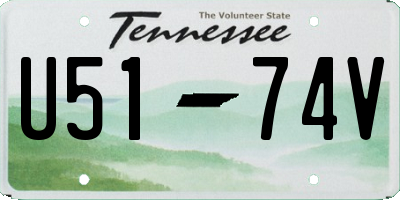 TN license plate U5174V