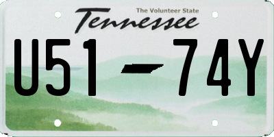TN license plate U5174Y