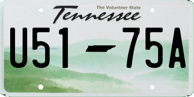 TN license plate U5175A