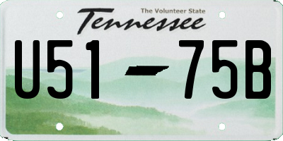 TN license plate U5175B