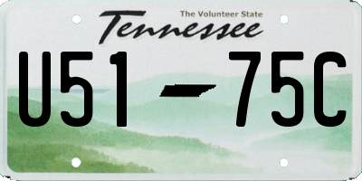 TN license plate U5175C