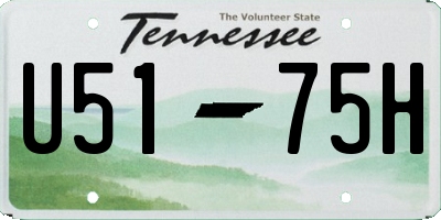 TN license plate U5175H