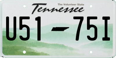 TN license plate U5175I