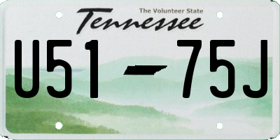 TN license plate U5175J