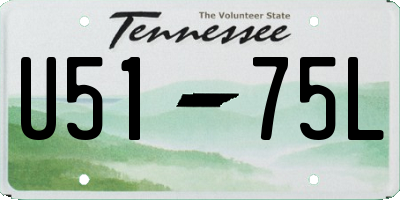 TN license plate U5175L