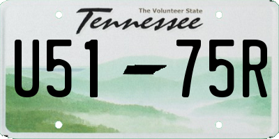 TN license plate U5175R