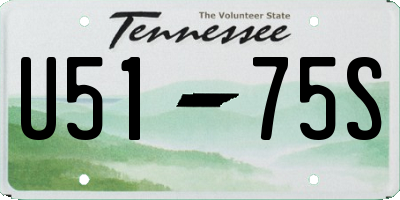 TN license plate U5175S