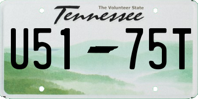 TN license plate U5175T