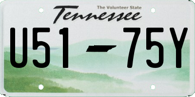 TN license plate U5175Y