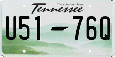 TN license plate U5176Q