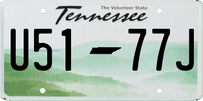 TN license plate U5177J