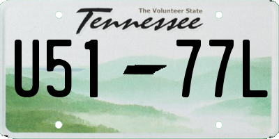 TN license plate U5177L