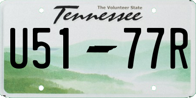 TN license plate U5177R