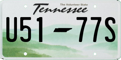 TN license plate U5177S