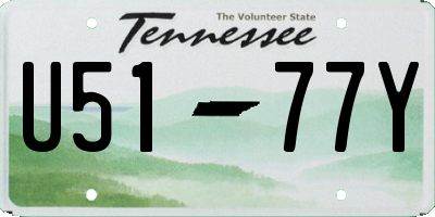 TN license plate U5177Y