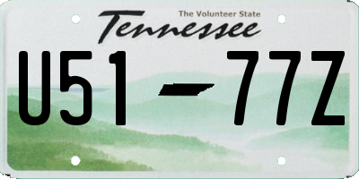 TN license plate U5177Z