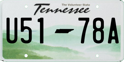 TN license plate U5178A
