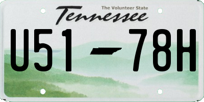 TN license plate U5178H