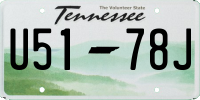 TN license plate U5178J