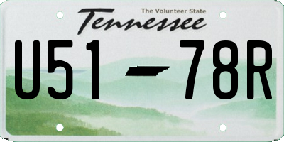 TN license plate U5178R