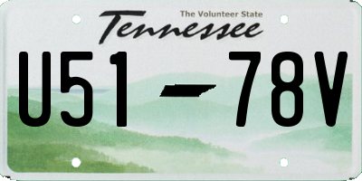 TN license plate U5178V