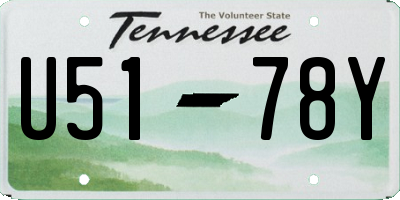 TN license plate U5178Y