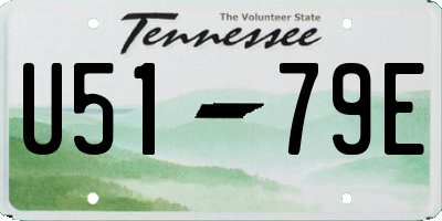TN license plate U5179E