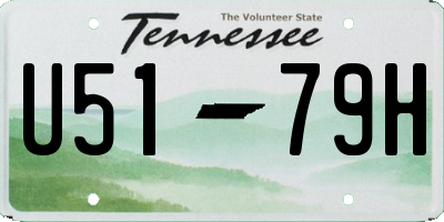 TN license plate U5179H