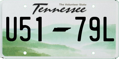 TN license plate U5179L