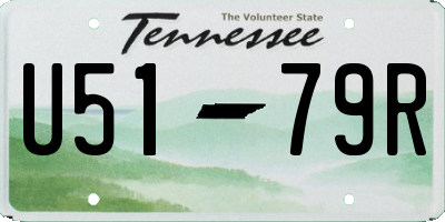 TN license plate U5179R