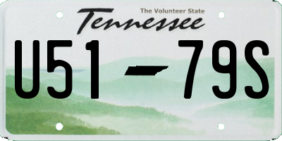 TN license plate U5179S