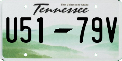 TN license plate U5179V