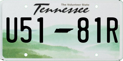 TN license plate U5181R
