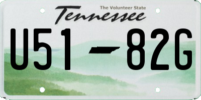 TN license plate U5182G