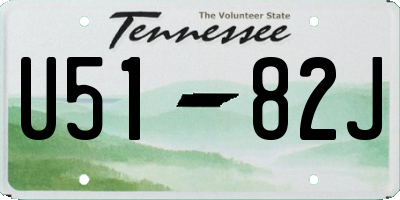 TN license plate U5182J