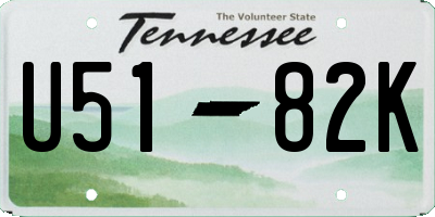 TN license plate U5182K