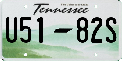 TN license plate U5182S