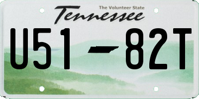 TN license plate U5182T