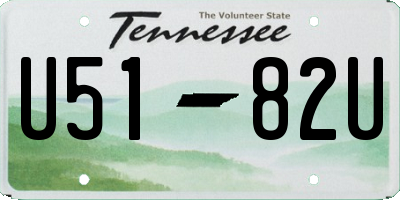 TN license plate U5182U