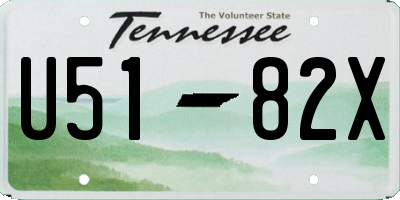 TN license plate U5182X