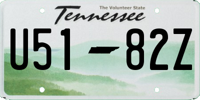 TN license plate U5182Z