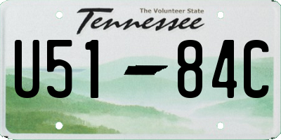 TN license plate U5184C