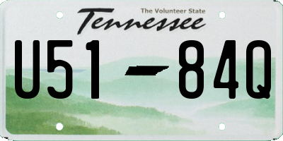 TN license plate U5184Q