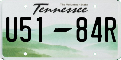 TN license plate U5184R