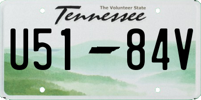 TN license plate U5184V