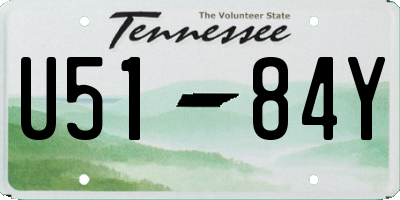 TN license plate U5184Y