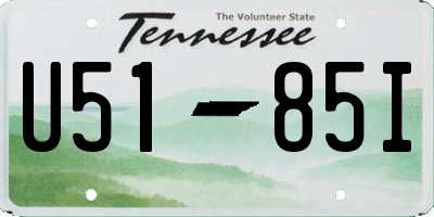TN license plate U5185I